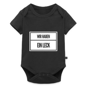 unter uns ist ein Spion - Baby Premium Kurzarmbody - Schwarz - Vorne