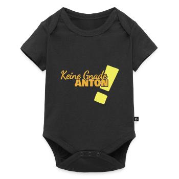 Lustig Anton - Baby Premium Kurzarmbody - Schwarz - Vorne