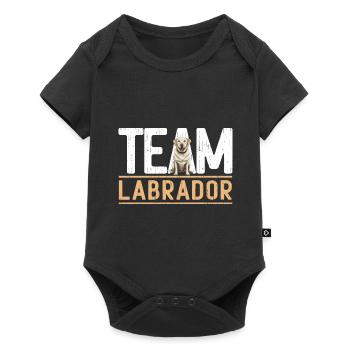 Team Labrador Team Dog Labrador Motif - Baby Premium short-sleeve bodysuit - black - Front
