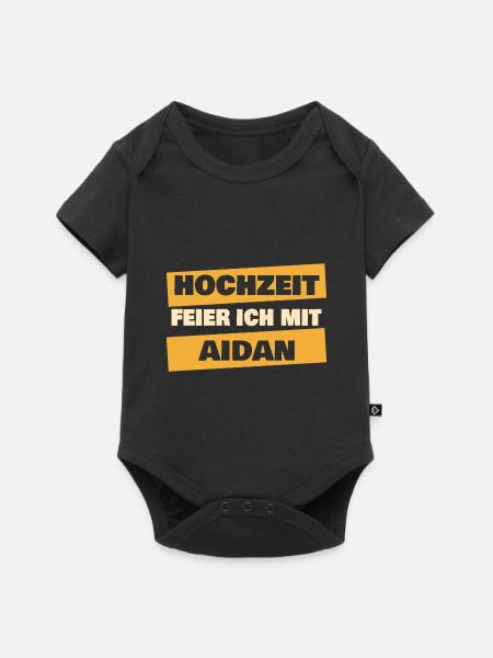 Aidan als JGA - Baby Premium Kurzarmbody - Schwarz