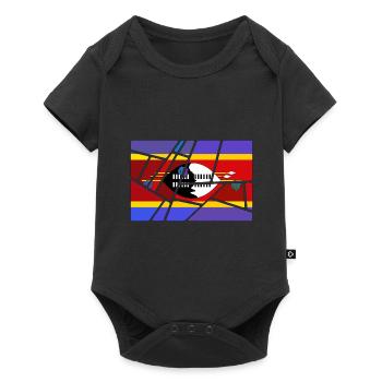 Eswatini als Eswatini - Baby Premium Kurzarmbody - Schwarz - Vorne