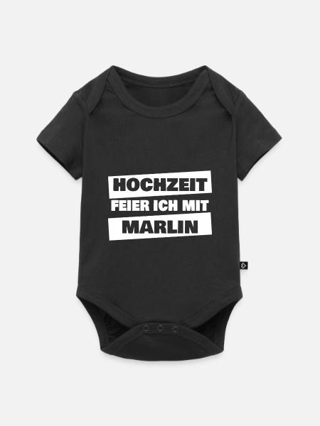 Marlin - Baby Premium Kurzarmbody - Schwarz