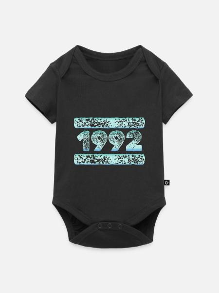 1992 - Baby Premium Kurzarmbody - Schwarz