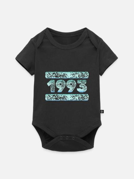 1993 1993 - Baby Premium Kurzarmbody - Schwarz