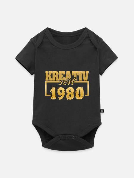Webdesigner 1980 - Baby Premium Kurzarmbody - Schwarz