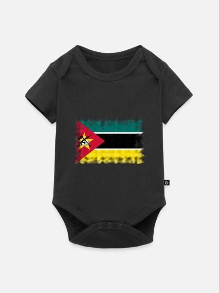 Mosambik Mosambik - Baby Premium Kurzarmbody - Schwarz
