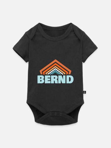 Geschenk für Bernd - Baby Premium Kurzarmbody - Schwarz
