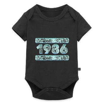1986 - Baby Premium short-sleeve bodysuit - black - Front