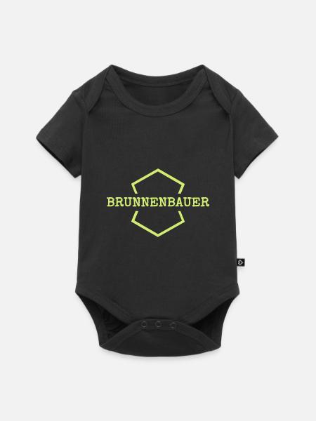 Brunnenbauer als Arbeit - Baby Premium Kurzarmbody - Schwarz