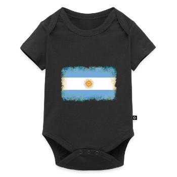 Argentinien - Baby Premium Kurzarmbody - Schwarz - Vorne