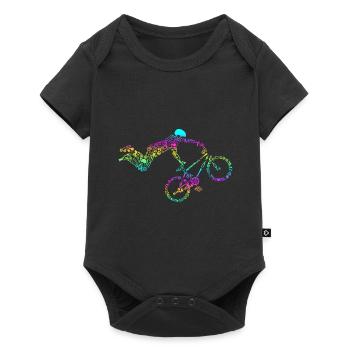 BMX - Baby Premium short-sleeve bodysuit - black - Front