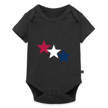 Stars Patriotic Drapeau américain USA - Body à manches courtes Premium Bébé - noir - Devant