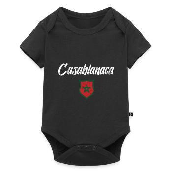 Casablanca - Baby Premium short-sleeve bodysuit - black - Front