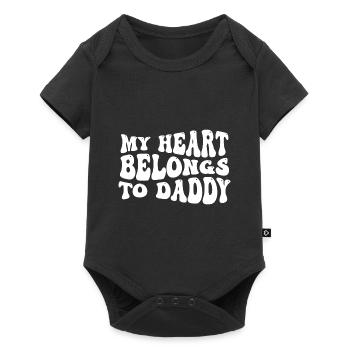 My Heart Belongs To Daddy - Baby Premium short-sleeve bodysuit - black - Front