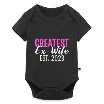 Greatest Ex-Wife Est 2023 Happily Divorced - Baby Premium short-sleeve bodysuit - black - Front