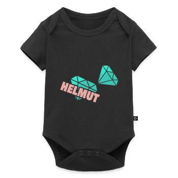 Papa Helmut - Baby Premium short-sleeve bodysuit - black - Front