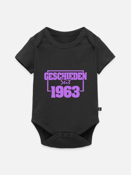 1963 - Baby Premium Kurzarmbody - Schwarz
