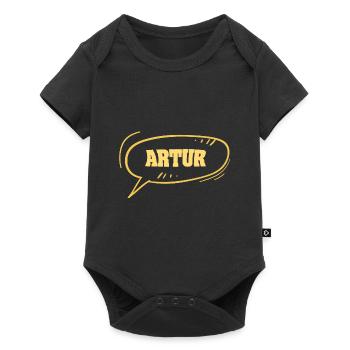 Artur als Vorname - Baby Premium Kurzarmbody - Schwarz - Vorne