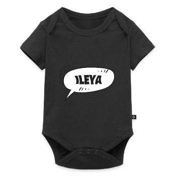 Geschenk für Ileya - Baby Premium Kurzarmbody - Schwarz - Vorne