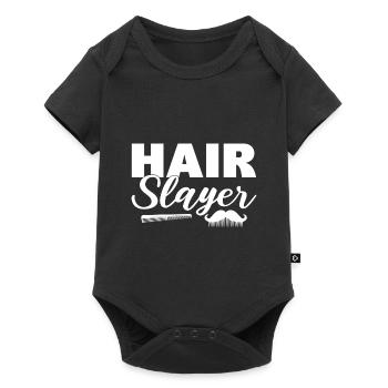 Hair Slayer Friseur - Baby Premium Kurzarmbody - Schwarz - Vorne