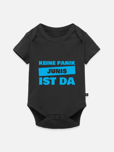 Junis - Baby Premium Kurzarmbody - Schwarz