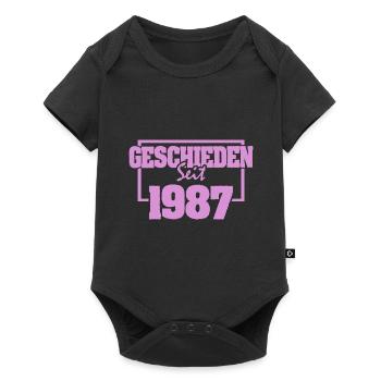 1987 - Body à manches courtes Premium Bébé - noir - Devant