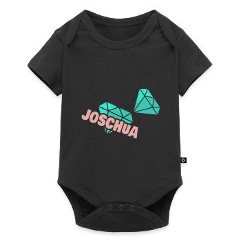 Papa Joshua - Baby Premium short-sleeve bodysuit - black - Front