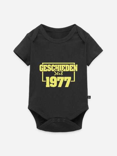 1977 - Baby Premium Kurzarmbody - Schwarz