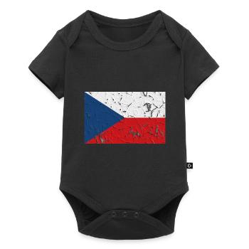Tchéquie - Body à manches courtes Premium Bébé - noir - Devant