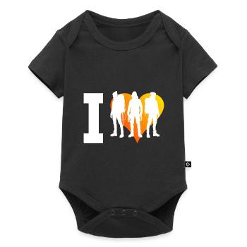 Bouldering Climbing Climbers Bouldering Men - Baby Premium short-sleeve bodysuit - black - Front