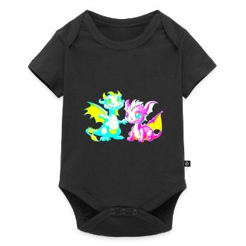 Dragon Dragon Kids - Baby Premium short-sleeve bodysuit - black - Front
