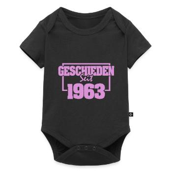 Divorcé en 1963 - Body à manches courtes Premium Bébé - noir - Devant