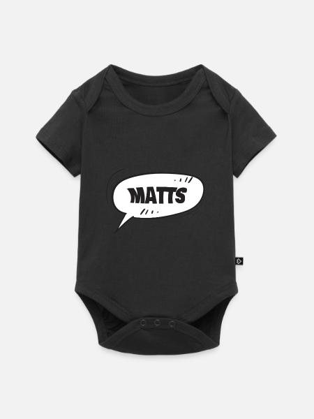 Matts Matts - Baby Premium Kurzarmbody - Schwarz