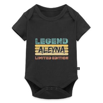 Cadeau pour Aleyna - Body à manches courtes Premium Bébé - noir - Devant