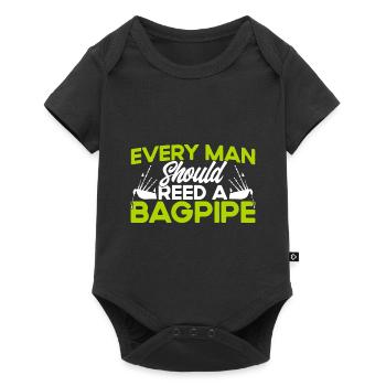 Bagpipes Bagpipes Bagpipes Gift - Baby Premium short-sleeve bodysuit - black - Front