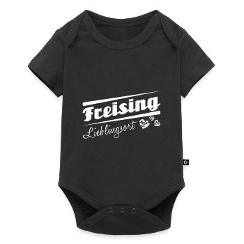 Freising - Lieblingsort mit Stadtnamen - Baby Premium Kurzarmbody - Schwarz - Vorne