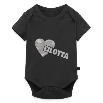 Heart Lilotta - Baby Premium short-sleeve bodysuit - black - Front