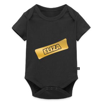 First name Eliza - Baby Premium short-sleeve bodysuit - black - Front