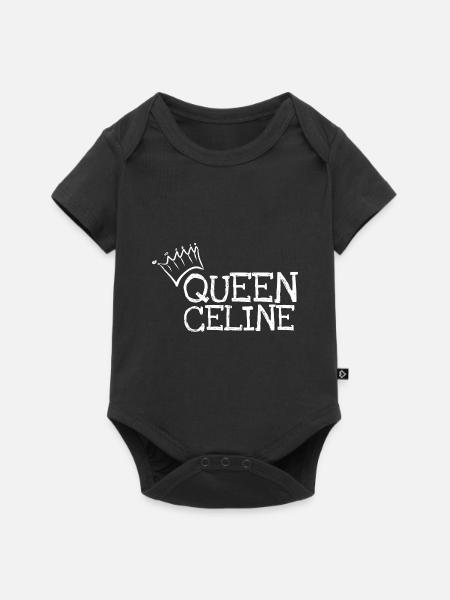 Prénom Céline - Body à manches courtes Premium Bébé - noir