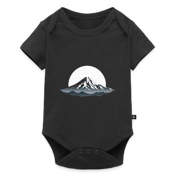 Majestät der Berge - Baby Premium Kurzarmbody - Schwarz - Vorne