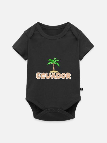 Ecuador - Baby Premium Kurzarmbody - Schwarz