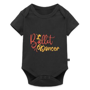 Trop gras pour le cadeau de danseuse de danse classique disant - Body à manches courtes Premium Bébé - noir - Devant