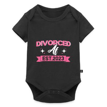 Geschiedene Ex Partner Geschieden Geschenk - Baby Premium Kurzarmbody - Schwarz - Vorne