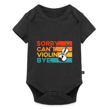 Orchestra Violinist Gift - Baby Premium short-sleeve bodysuit - black - Front