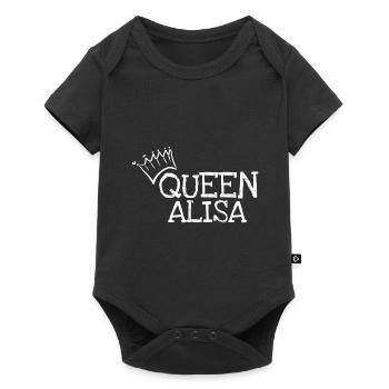 First name Alisa - Baby Premium short-sleeve bodysuit - black - Front