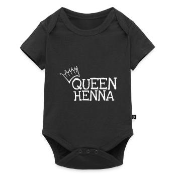 Prénom Henné - Body à manches courtes Premium Bébé - noir - Devant