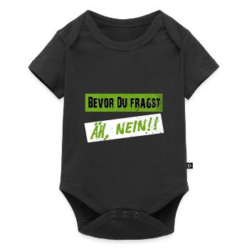 Before you ask, NO! - Clear saying - Baby Premium short-sleeve bodysuit - black - Front