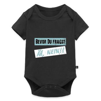 Before you ask, NO! - Clear saying - Baby Premium short-sleeve bodysuit - black - Front