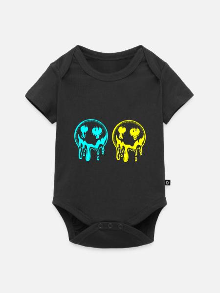 Sun, Funny, Funny, Sunshine, Funny, Summer - Baby Premium short-sleeve bodysuit - black