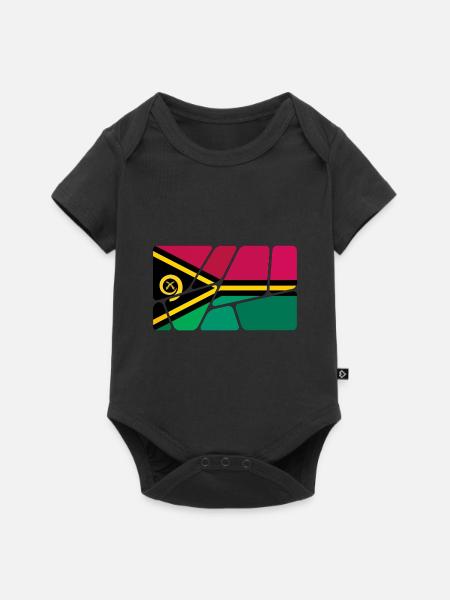 Vanuatu als Vanuatu - Baby Premium Kurzarmbody - Schwarz